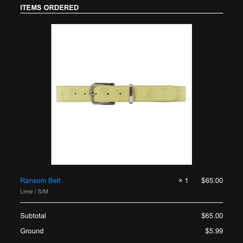STUSSY Ransom Belt